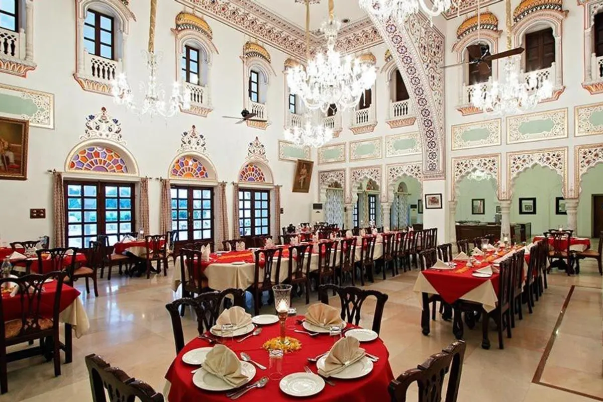 Laxmi Vilas Palace Heritage Hotel room view