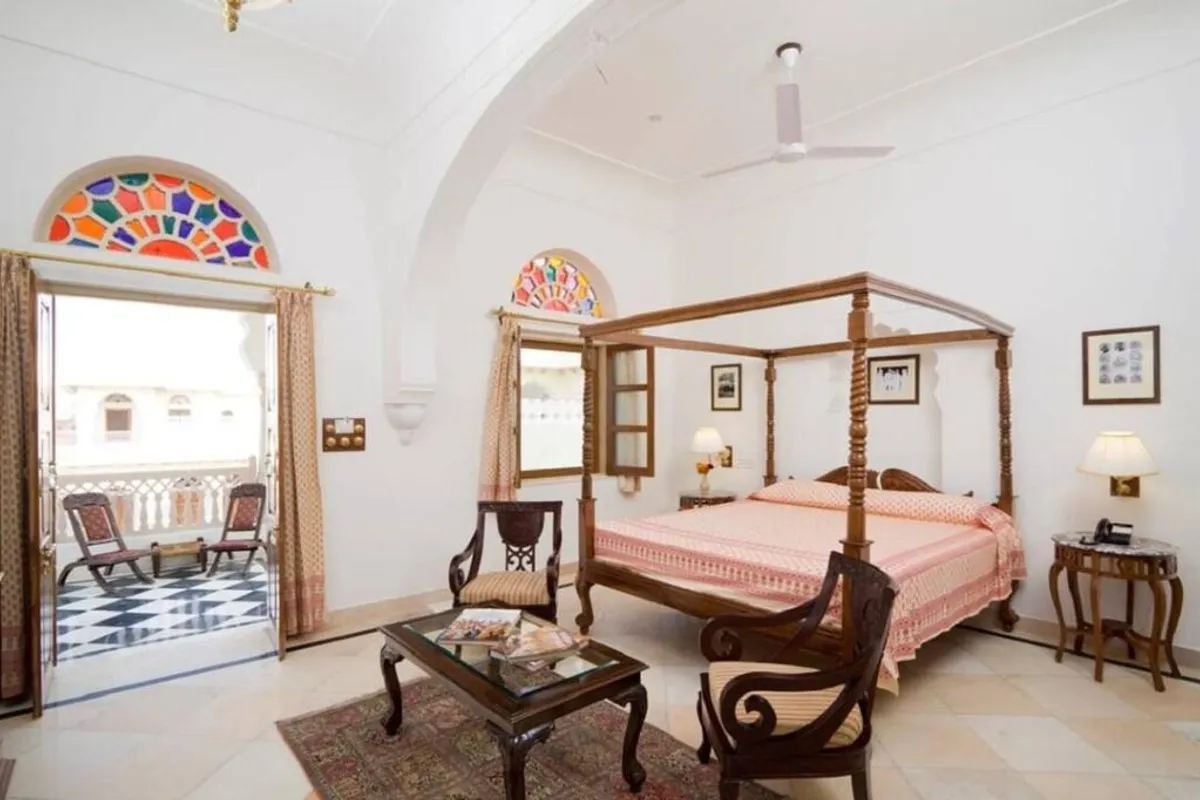 Laxmi Vilas Palace Heritage Hotel property and ambiance