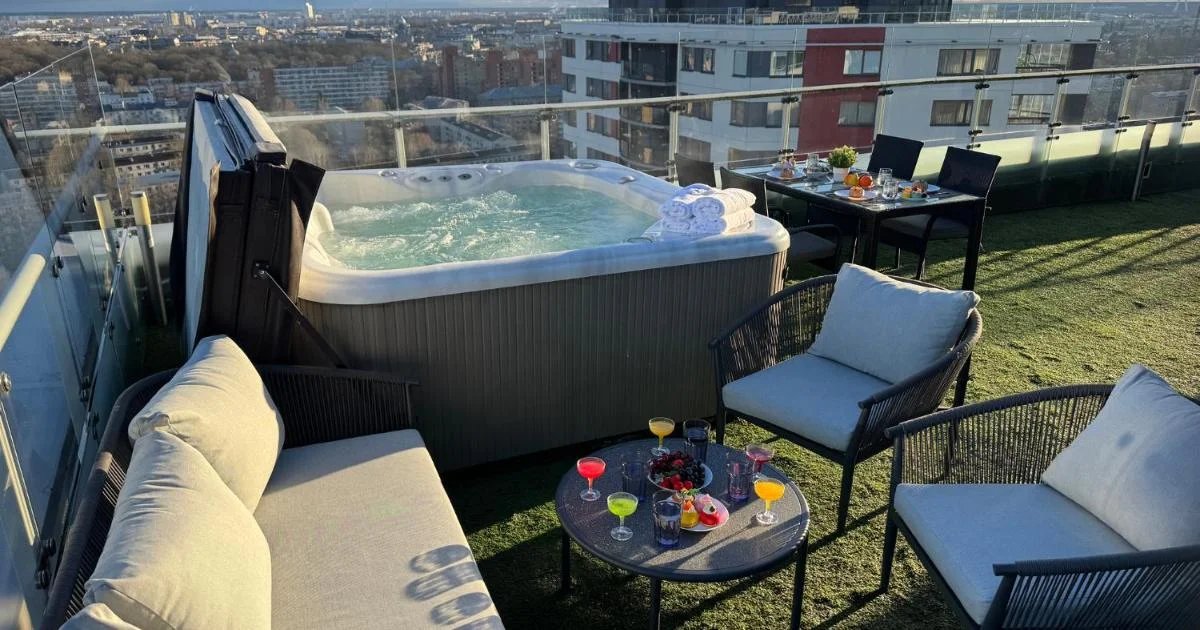 Grand Penthouse And SPA - Hotel with Bathtub in Riga