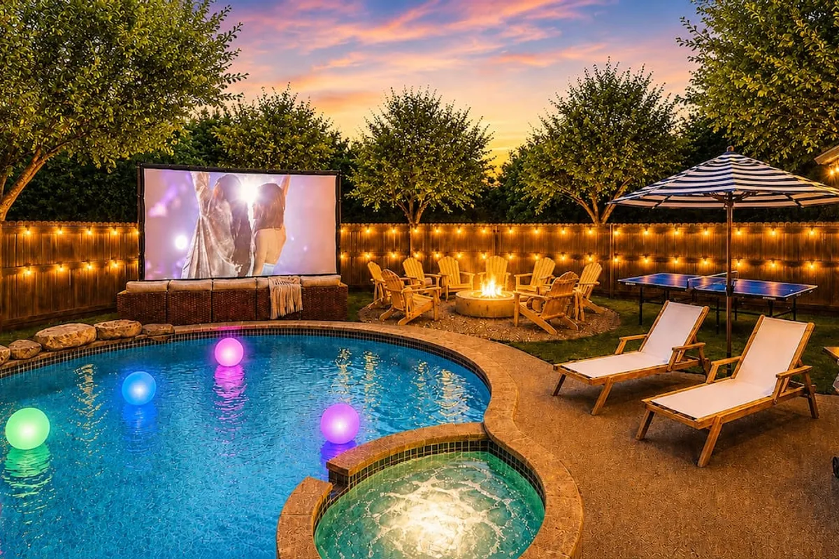 Pool, Hot Tub, Huge Theater, Mini Golf, Sleeps 19 - Hotel with Bathtub in Austin