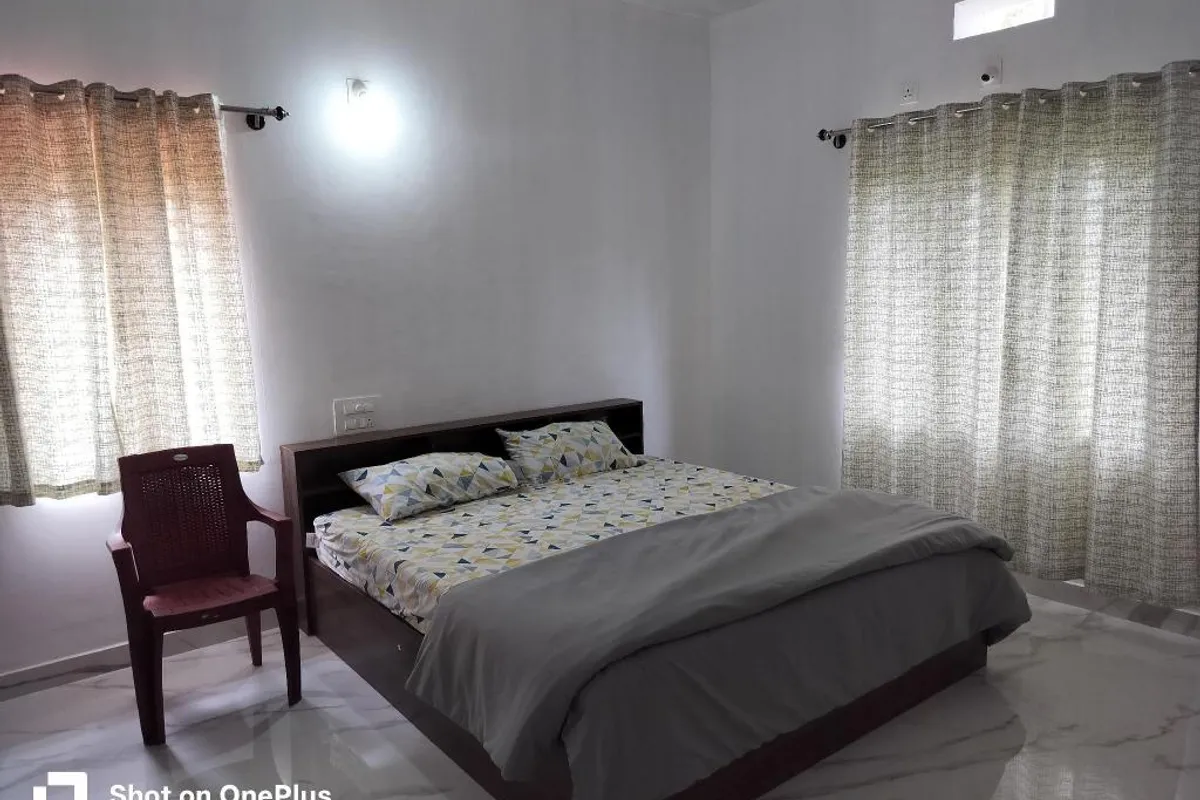 Sharada Nest Sringeri bathroom and tub space
