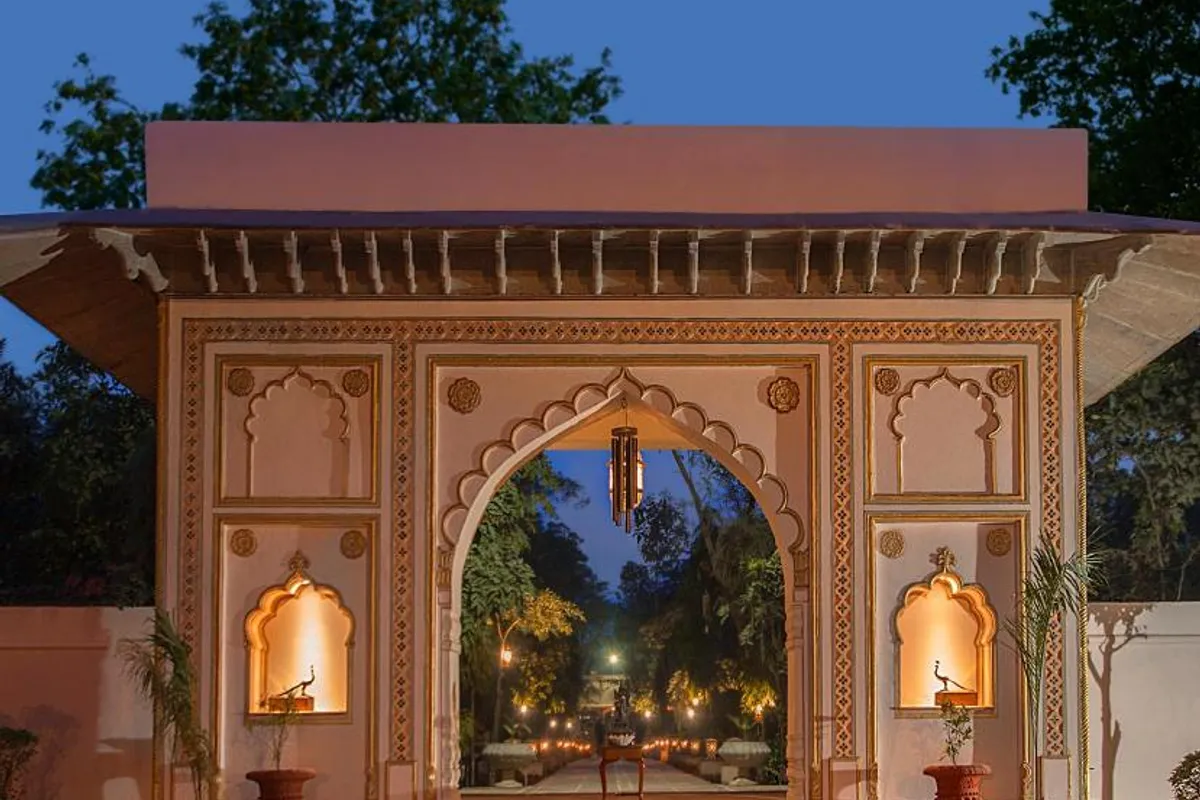 The Bagh Bharatpur bathroom and tub space